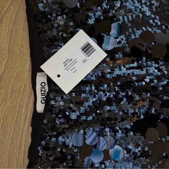 Black Sequin Paillette Short - Picture 7 of 8